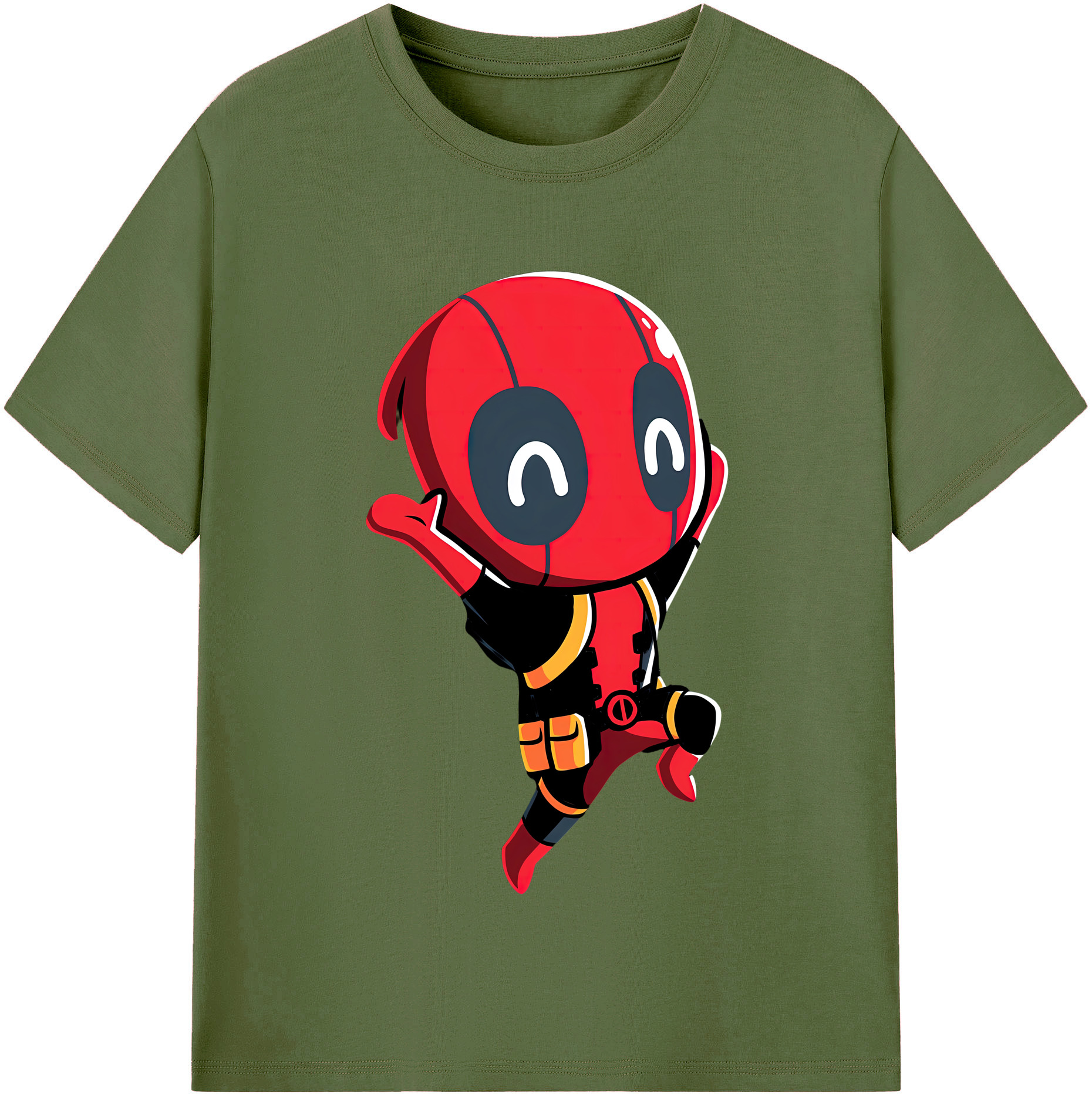 （画像用） Deadpool デッドプール 綿100％半袖Tシャツ（フロントプリント）